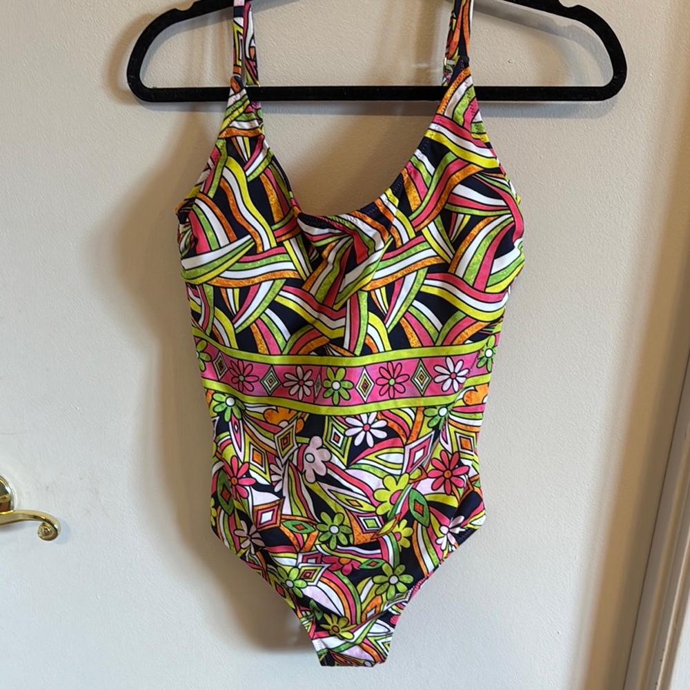 Giadamarina Swimsuit Pink and Green One Piece